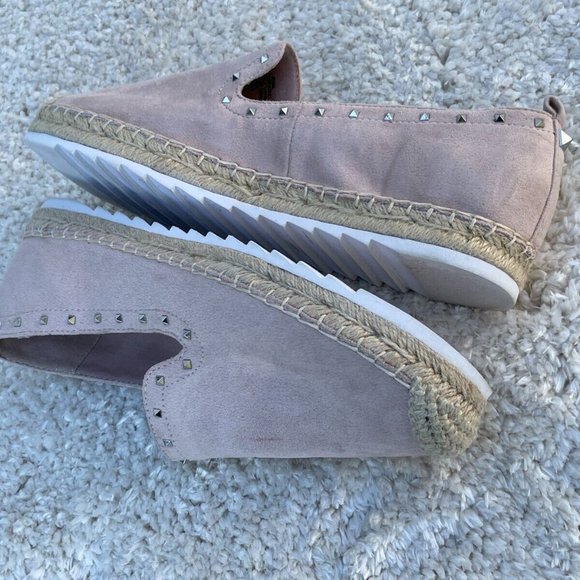 Marc Fisher Women shoes sandals Light pink Suede fabric Slip On Size US 9.5 - Picture 7 of 11